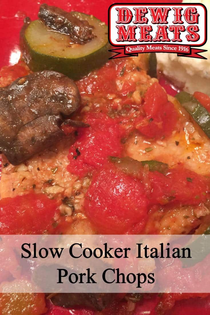 Slow Cooker Italian Pork Chops from Dewig Meats. Try this recipe for Slow Cooker Italian Pork Chops from Dewig Meats the next time you're looking for a fun twist on a traditional pork chop.