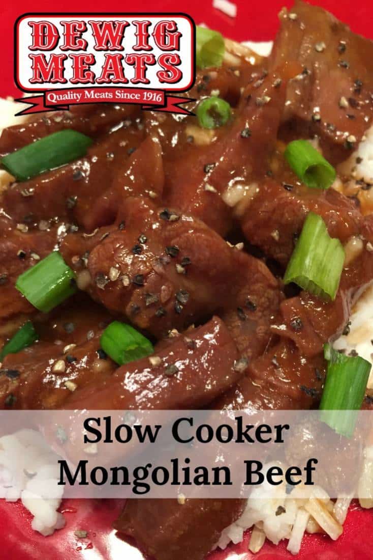 Slow Cooker Mongolian Beef from Dewig Meats. Slow Cooker Mongolian Beef is perfect for those nights you don't have time to cook. This recipe is simple, tender, and full of flavor.