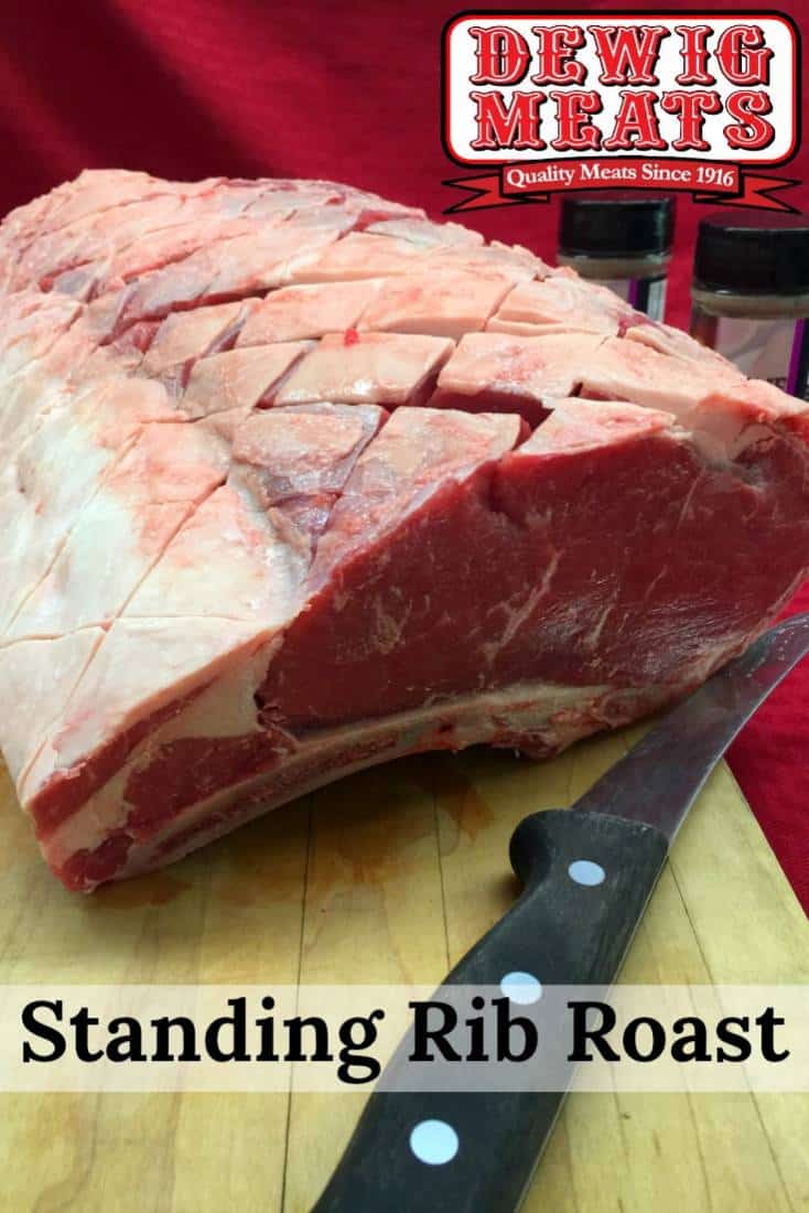 Standing Rib Roast from Dewig Meats. Standing Rib Roast is a holiday classic! Impress without the stress with this simple recipe for cooking the perfect standing rib roast.